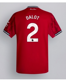 Billige Fotballdrakt Manchester United Diogo Dalot #2 Replika Hjemmedrakt 2025-26 Kortermet Billige Fotballdrakt Manchester United Diogo Dalot #2 Replika Hjemmedrakt 2025-26 Kortermet